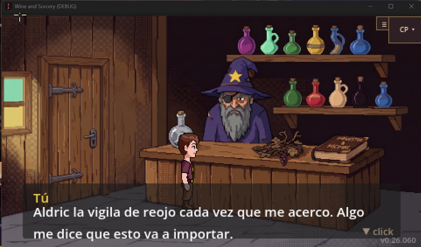 Typewriter dialogue effect