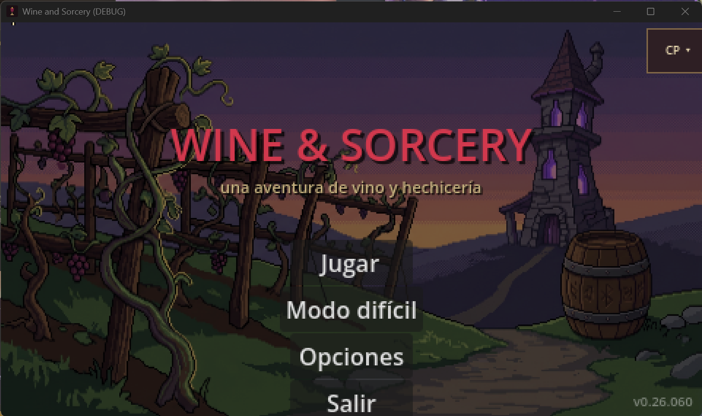 Main pause and options menu
